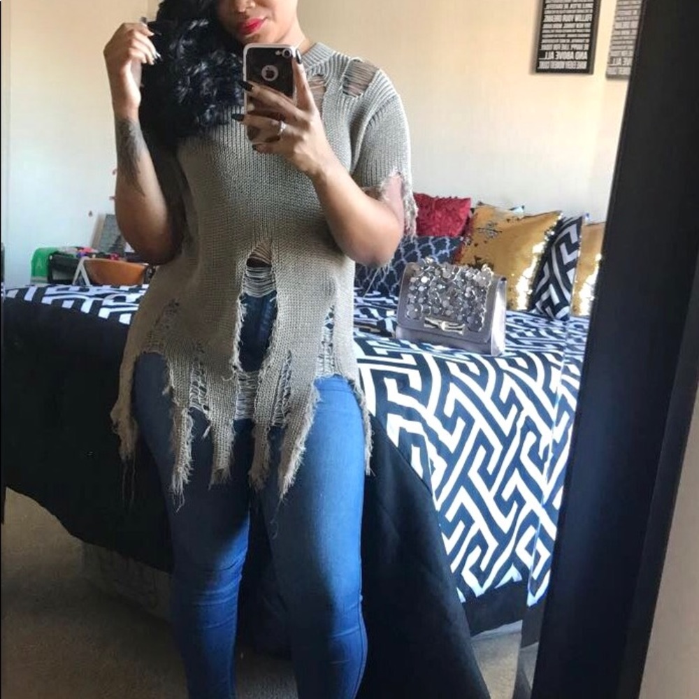 Shredded Sweater